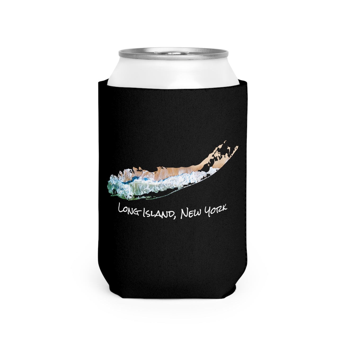 Can Cooler Sleeve Black - Sand & Sea