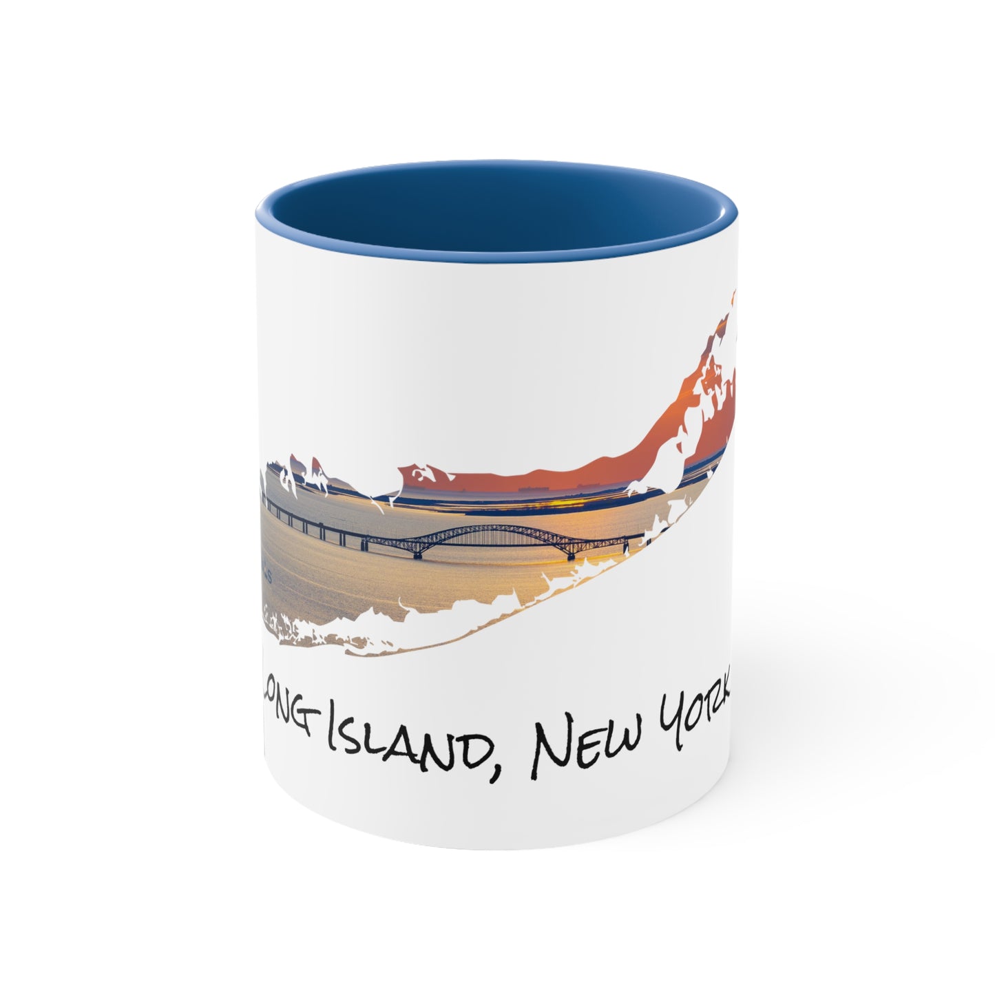 Accent Coffee Mug, 11oz - Great South Bay Bridge