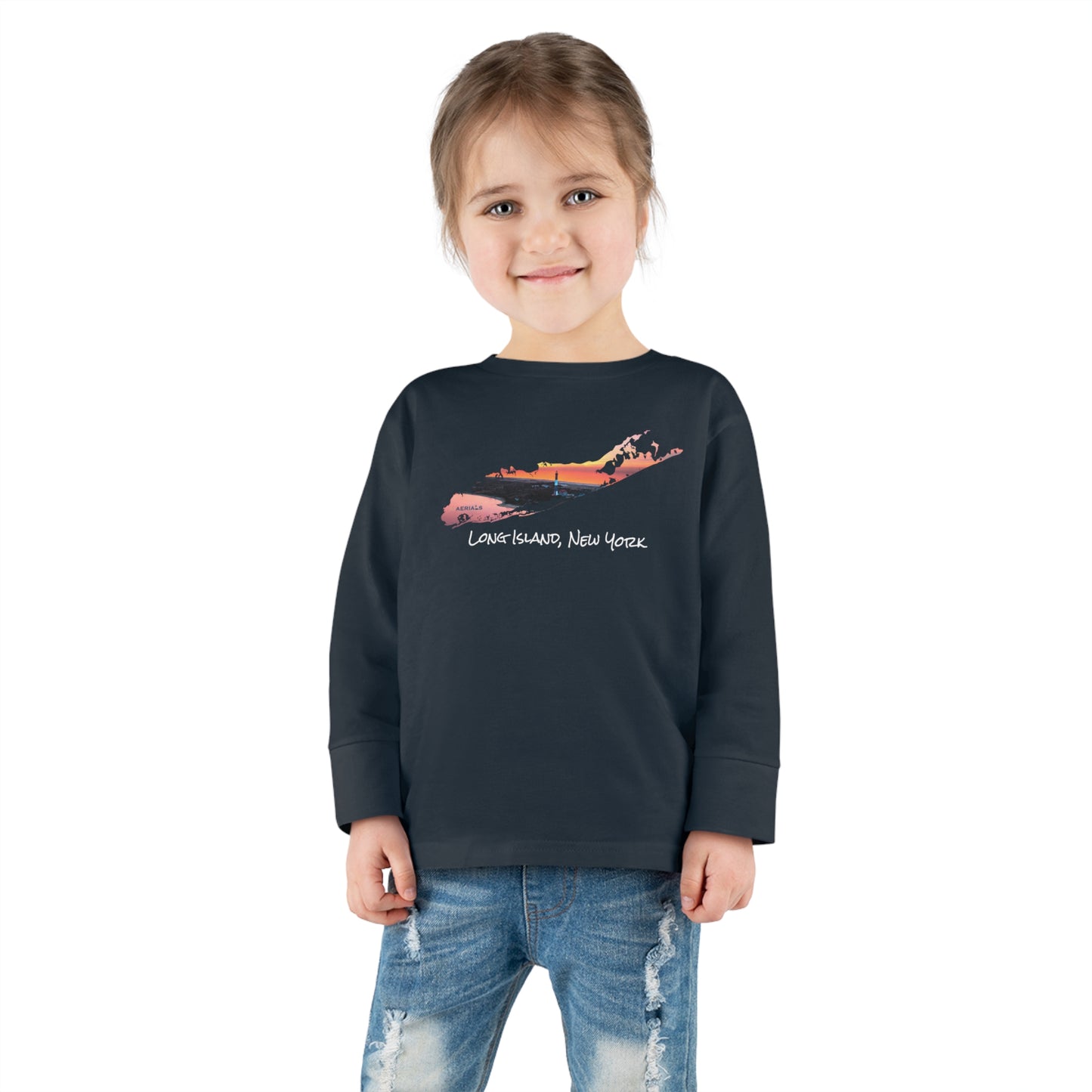 Toddler Long Sleeve Tee - Fire Island Lighthouse