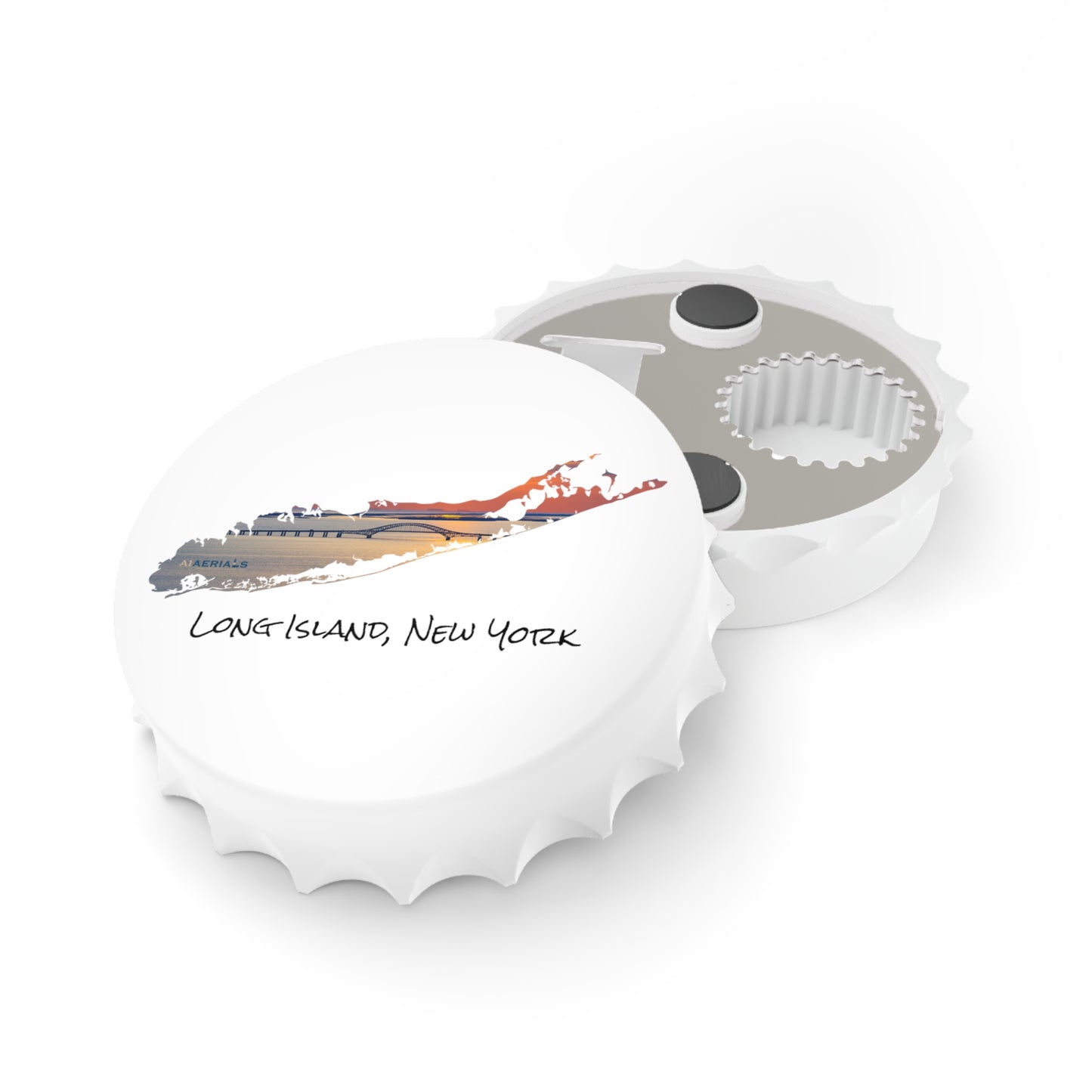 Bottle Opener White - Great South Bay Bridge