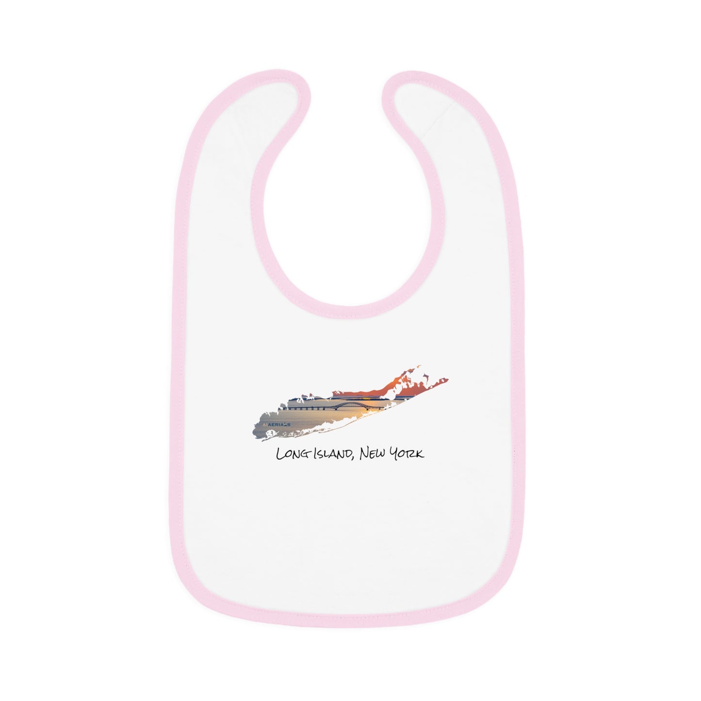 Baby Contrast Trim Jersey Bib - Great South Bay Bridge