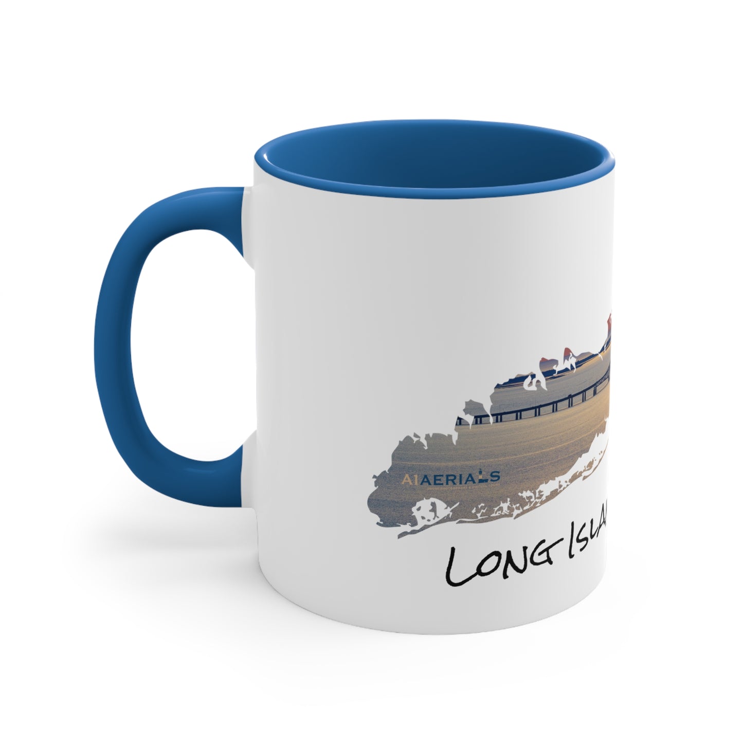 Accent Coffee Mug, 11oz - Great South Bay Bridge