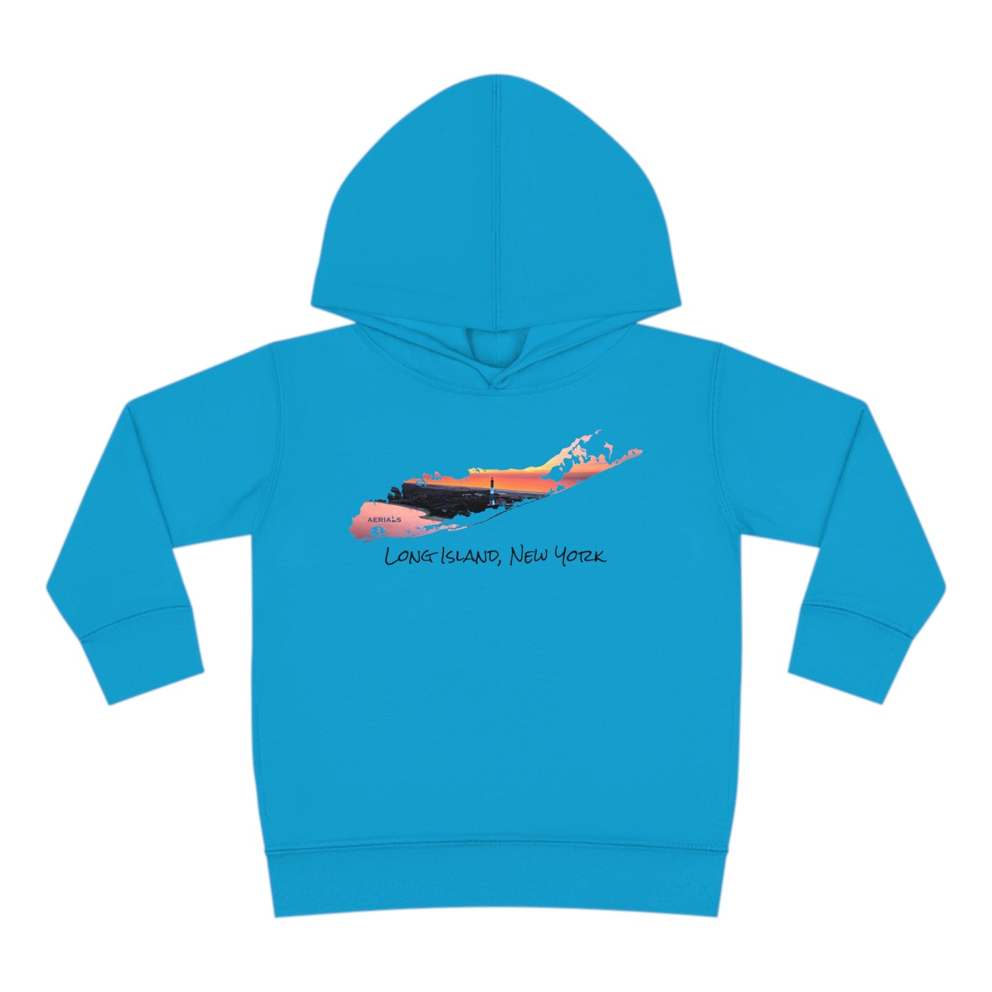 Toddler Pullover Fleece Hoodie - Fire Island Lighthouse