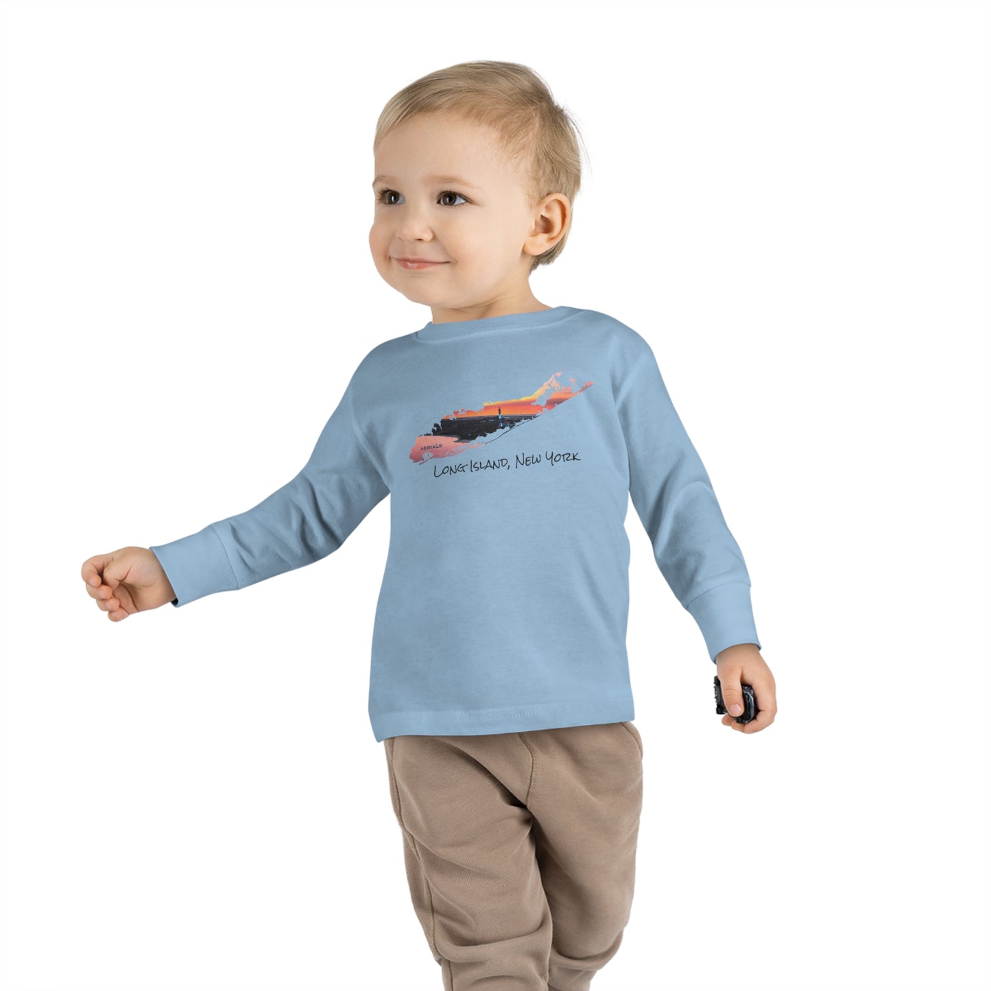 Toddler Long Sleeve Tee - Fire Island Lighthouse