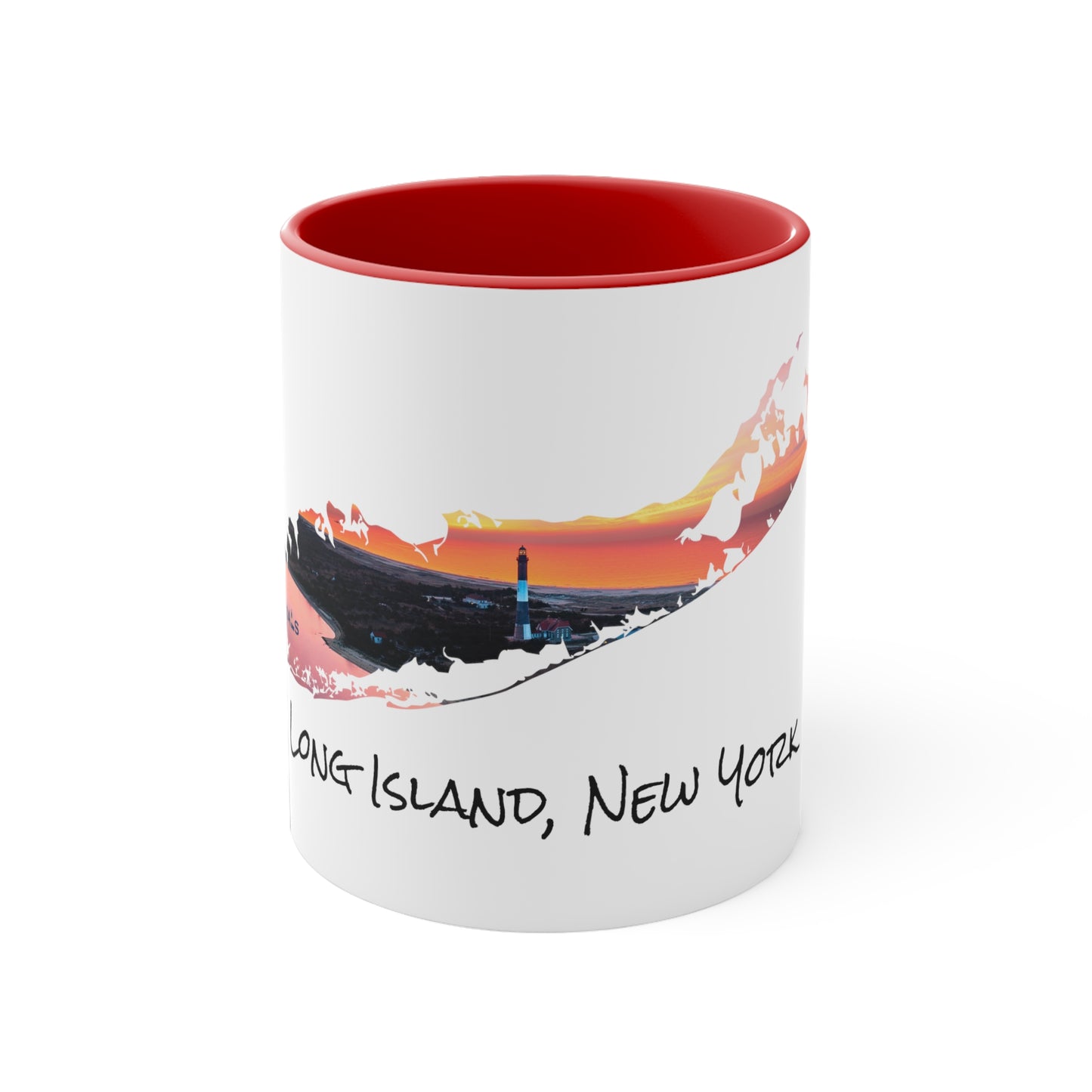 Accent Coffee Mug, 11oz - Fire Island Lighthouse