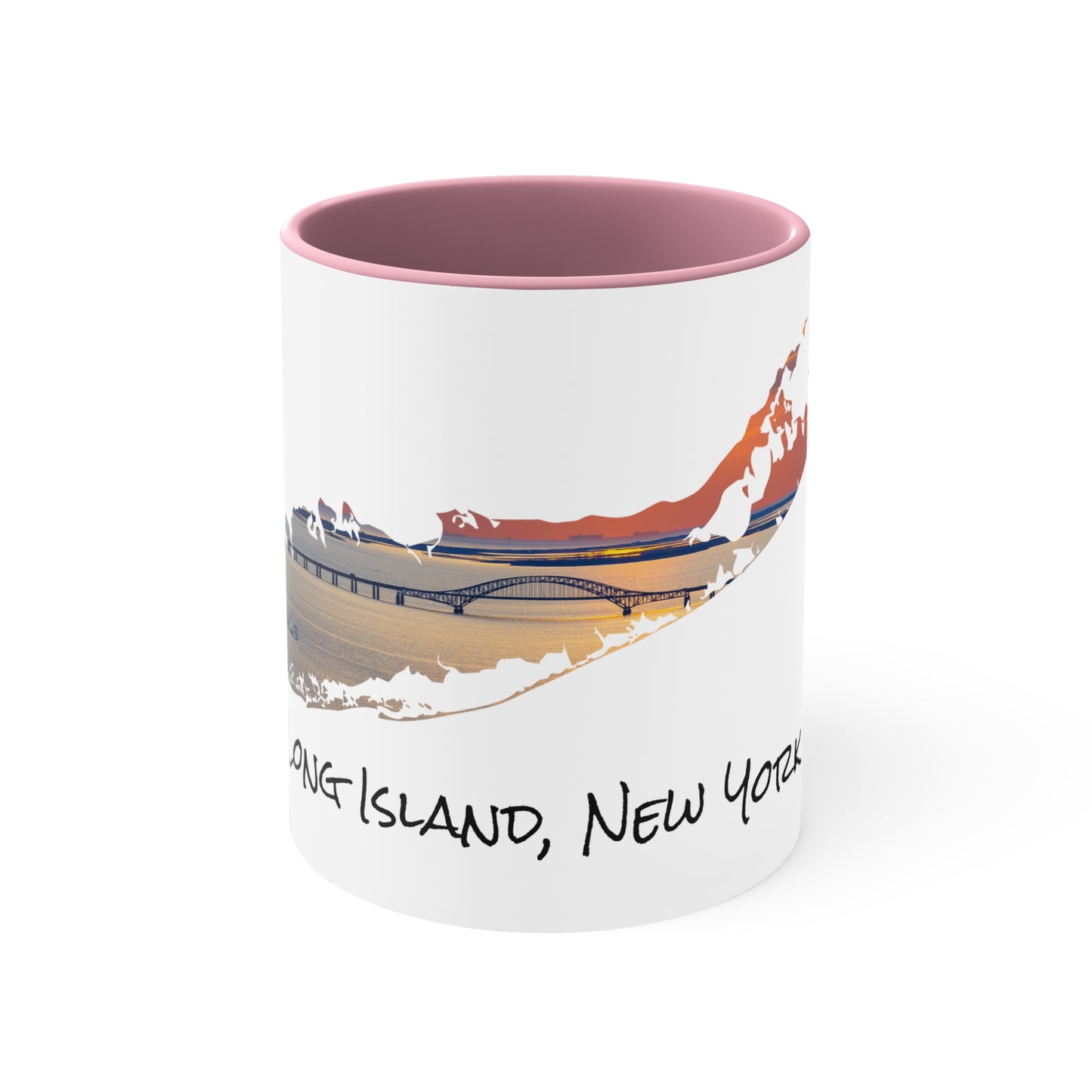 Accent Coffee Mug, 11oz - Great South Bay Bridge