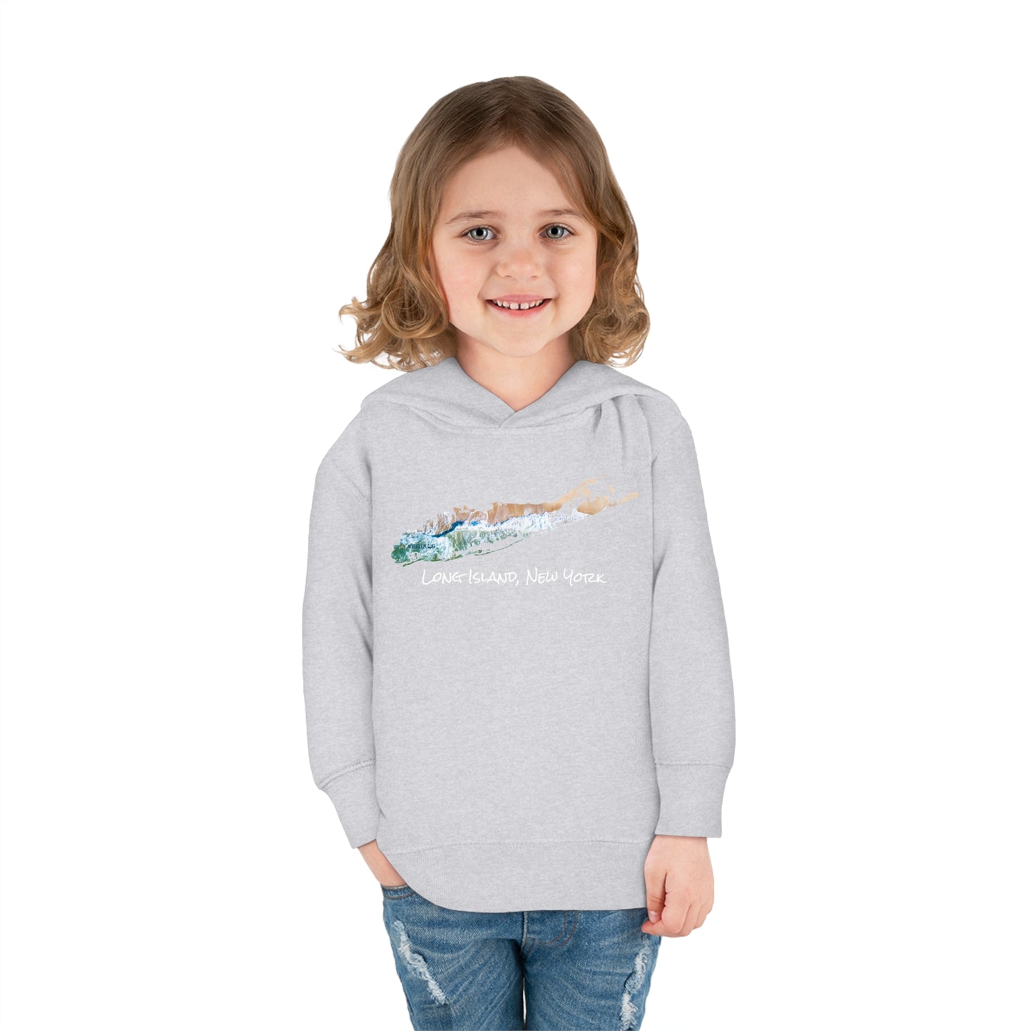 Toddler Pullover Fleece Hoodie - Sand & Sea