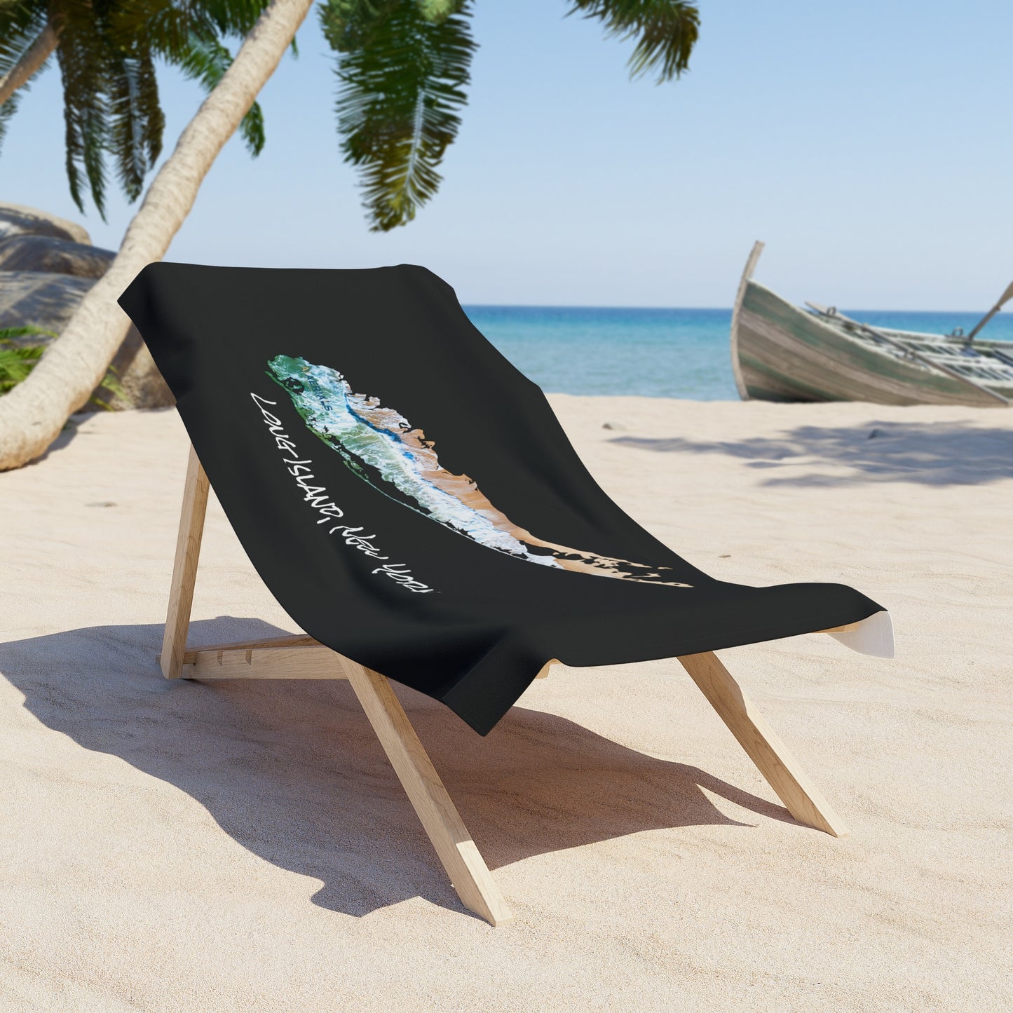 Beach Towel Black - Sand & Sea