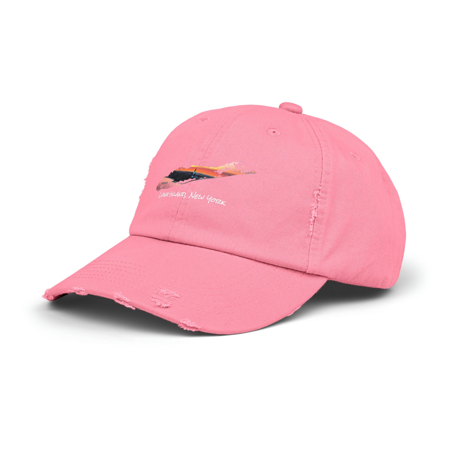 Unisex Distressed Cap - Fire Island Lighthouse