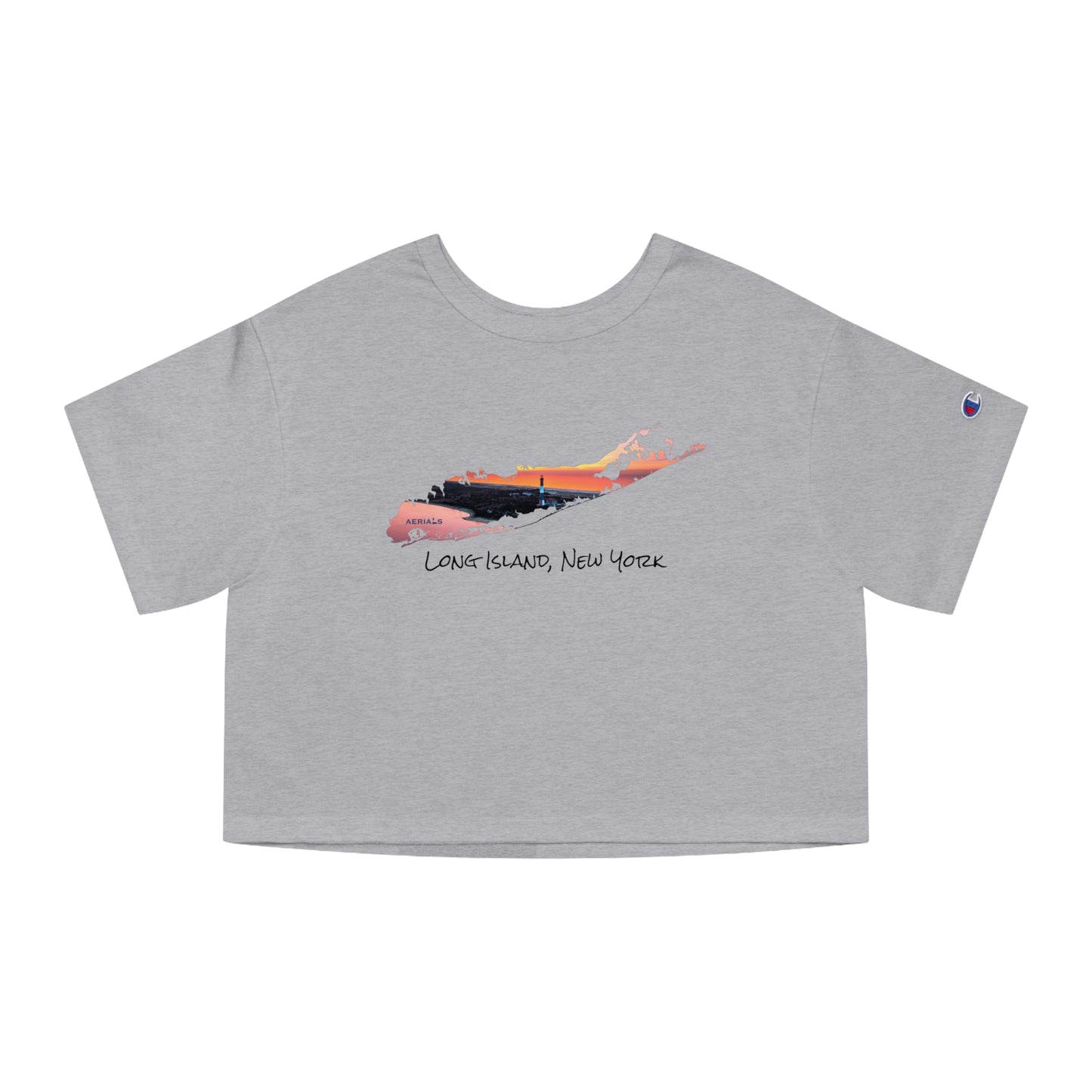 Champion Women's Heritage Cropped T-Shirt - Fire Island Lighthouse