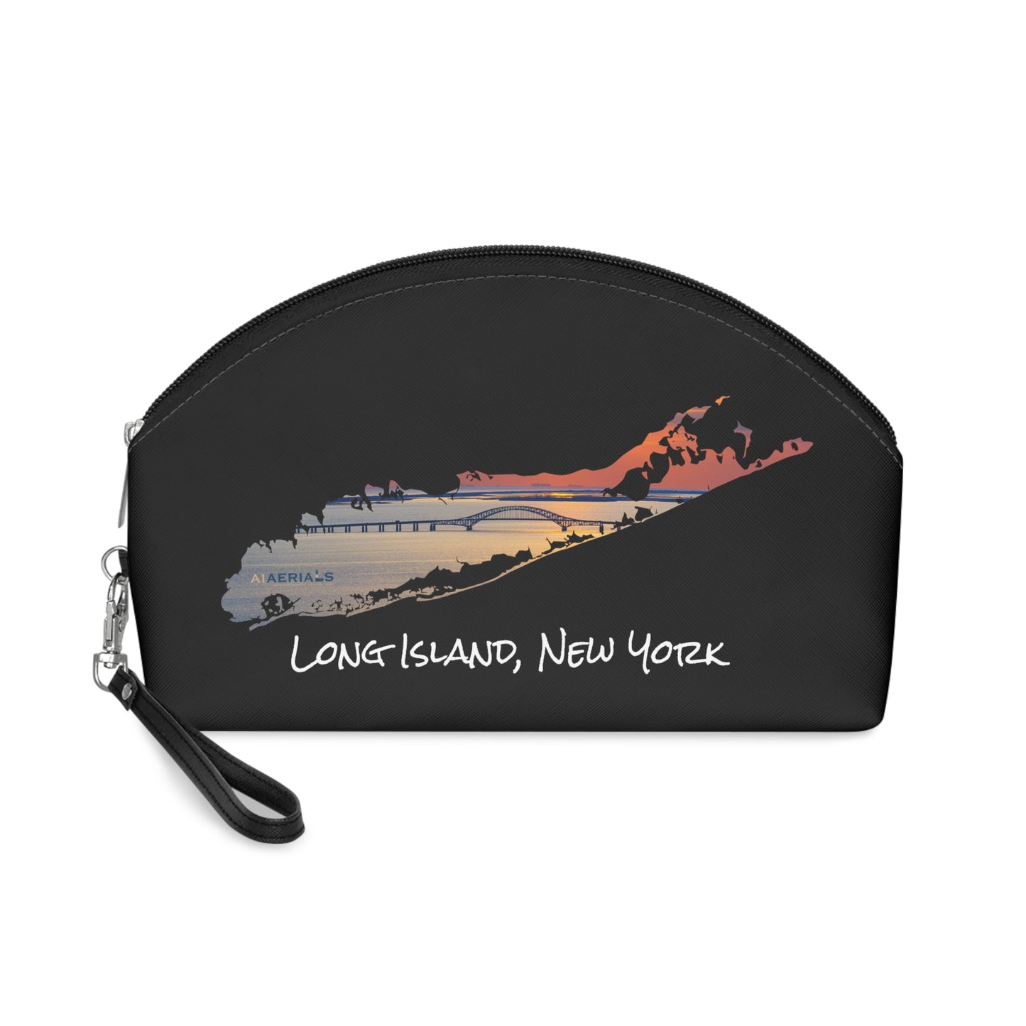 Makeup Bag Black - Great South Bay Bridge