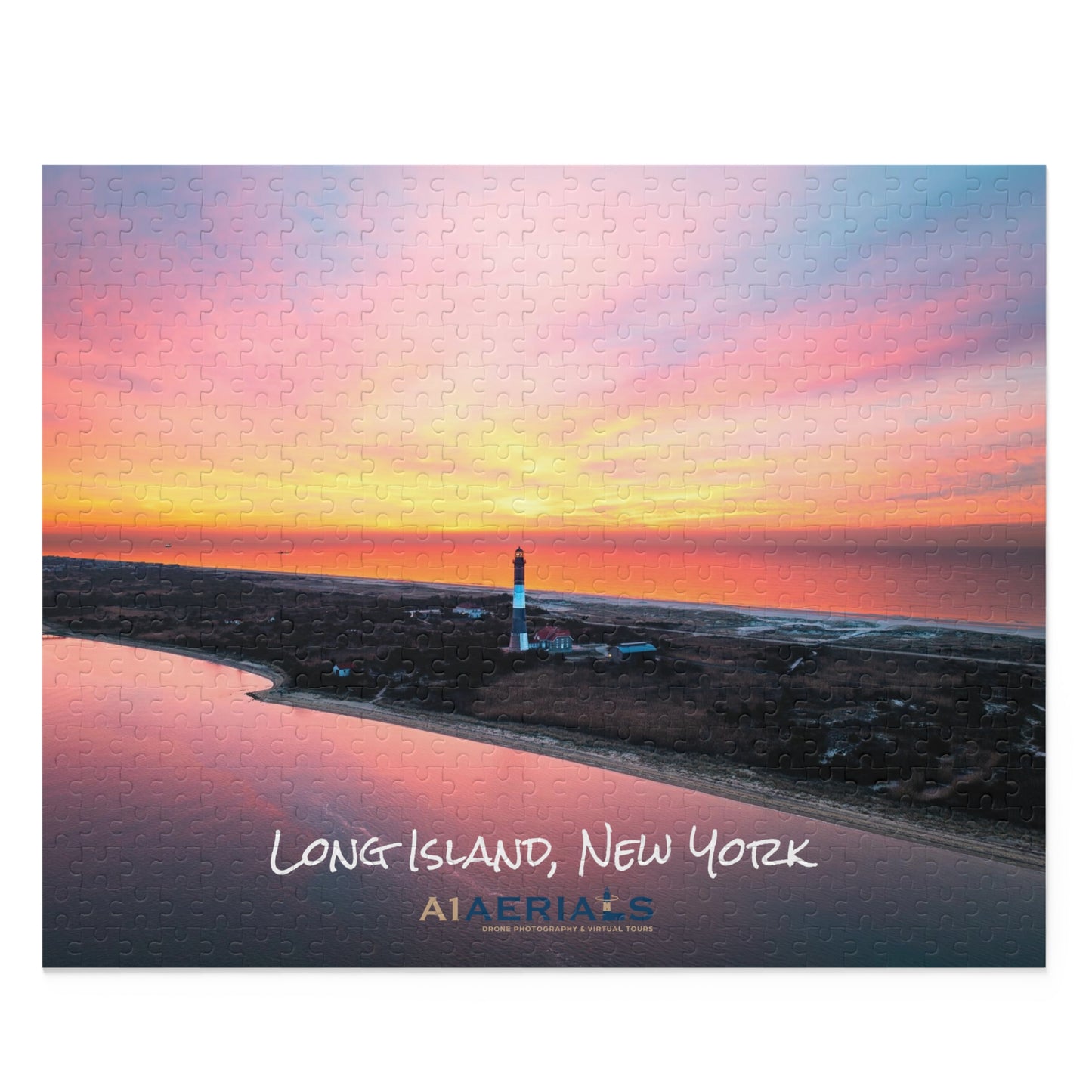 Puzzle in Box (500-Piece) - Fire Island Lighthouse