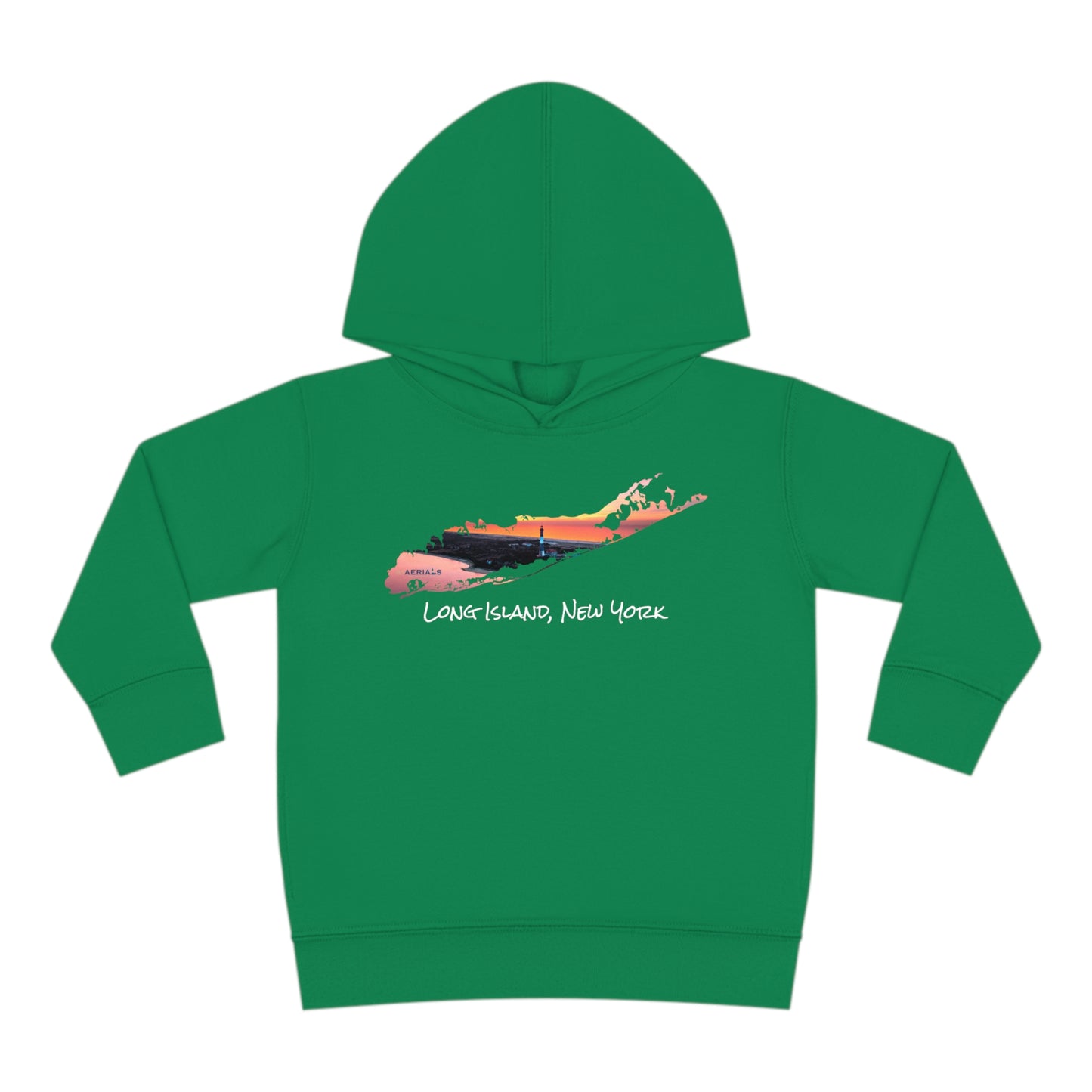 Toddler Pullover Fleece Hoodie - Fire Island Lighthouse