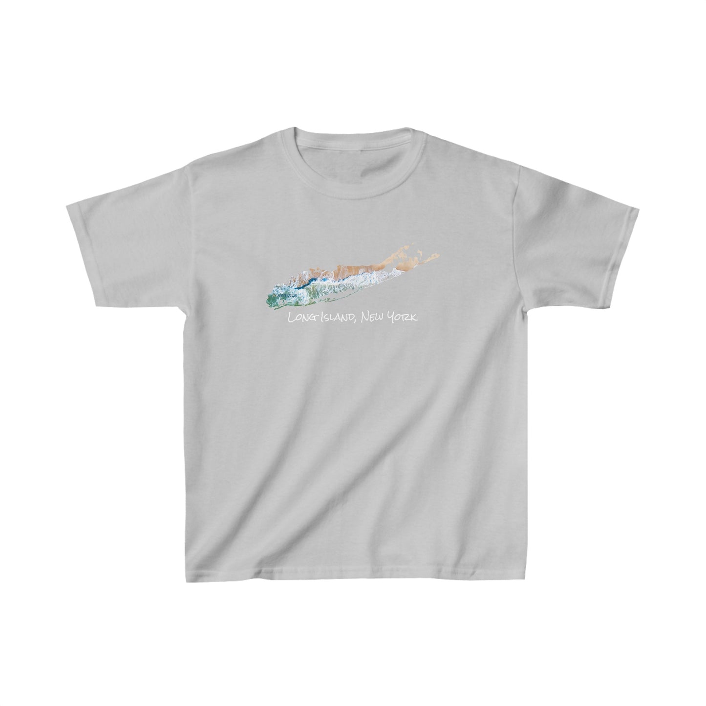 Kids Heavy Cotton™ Tee - Sand & Sea