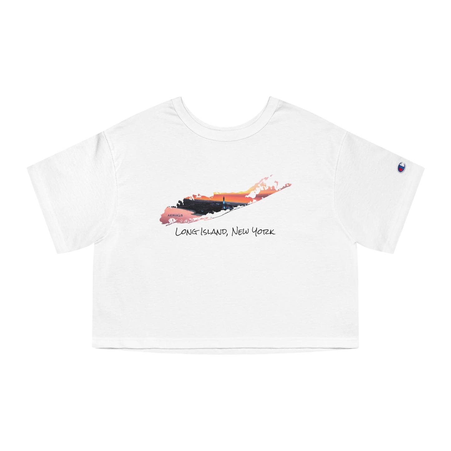 Champion Women's Heritage Cropped T-Shirt - Fire Island Lighthouse