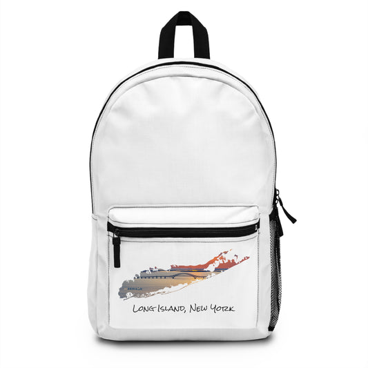 Backpack White - Great South Bay Bridge