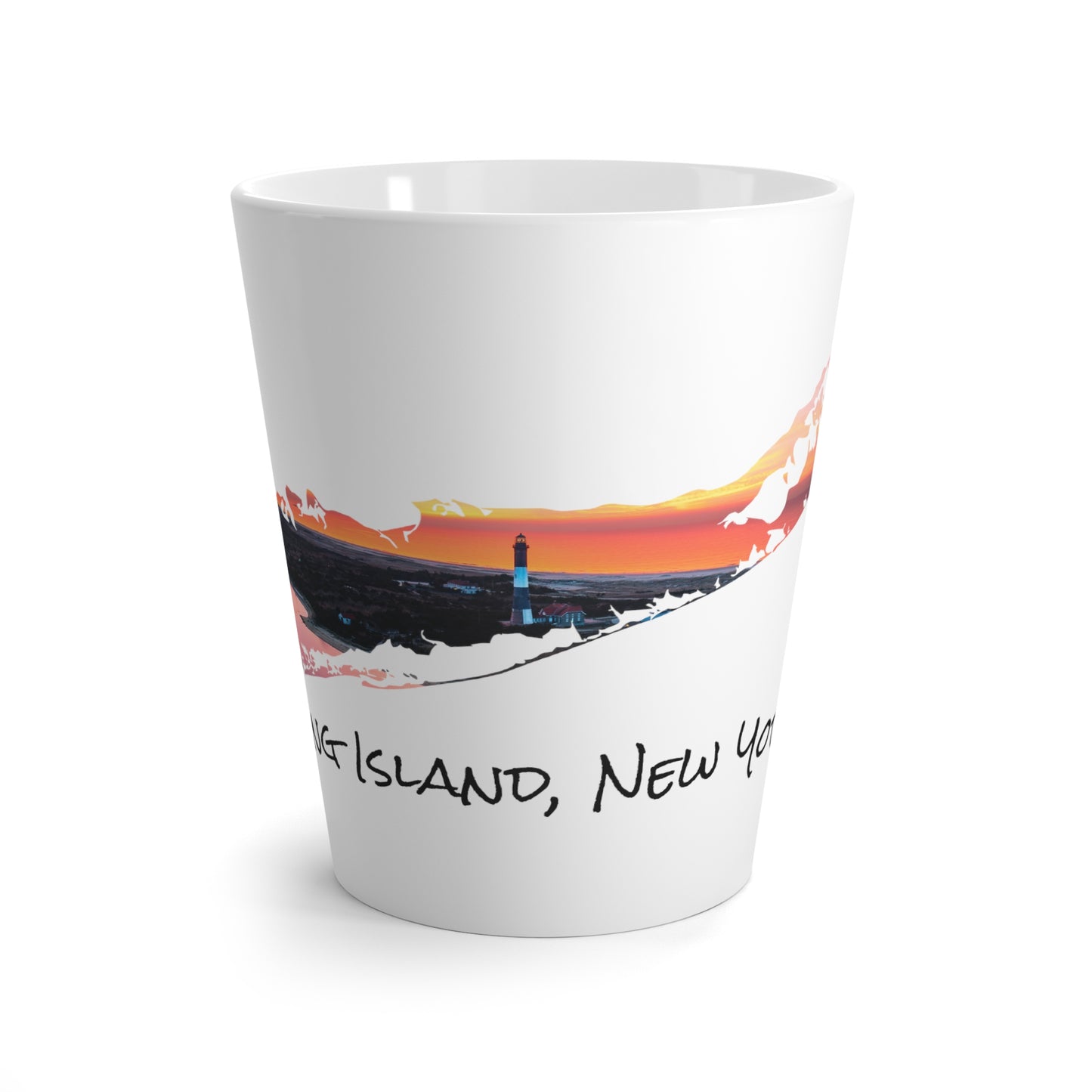 Latte Mug 12oz - Fire Island Lighthouse