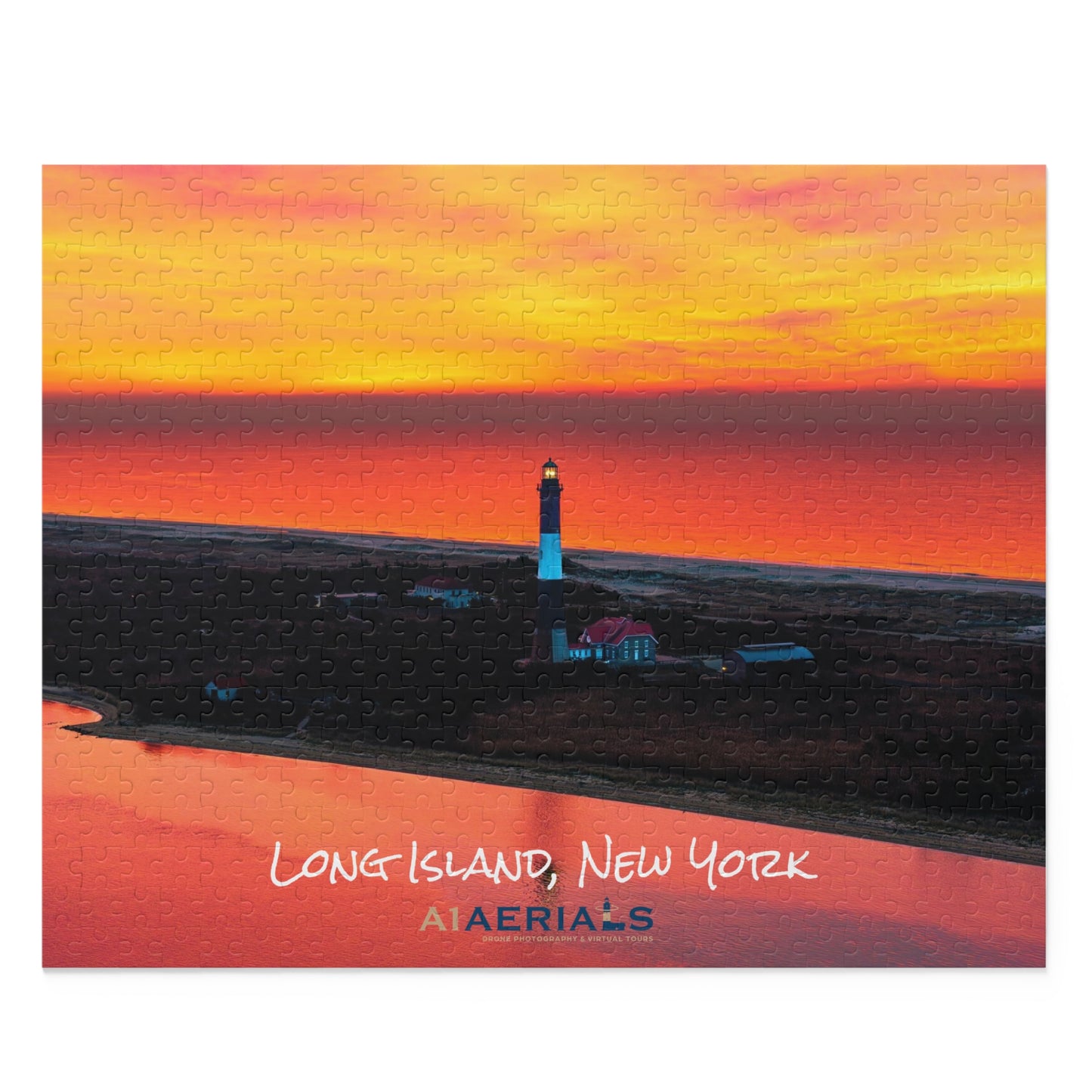 Puzzle in Box (500-Piece) - Fire Island Lighthouse (zoomed in)