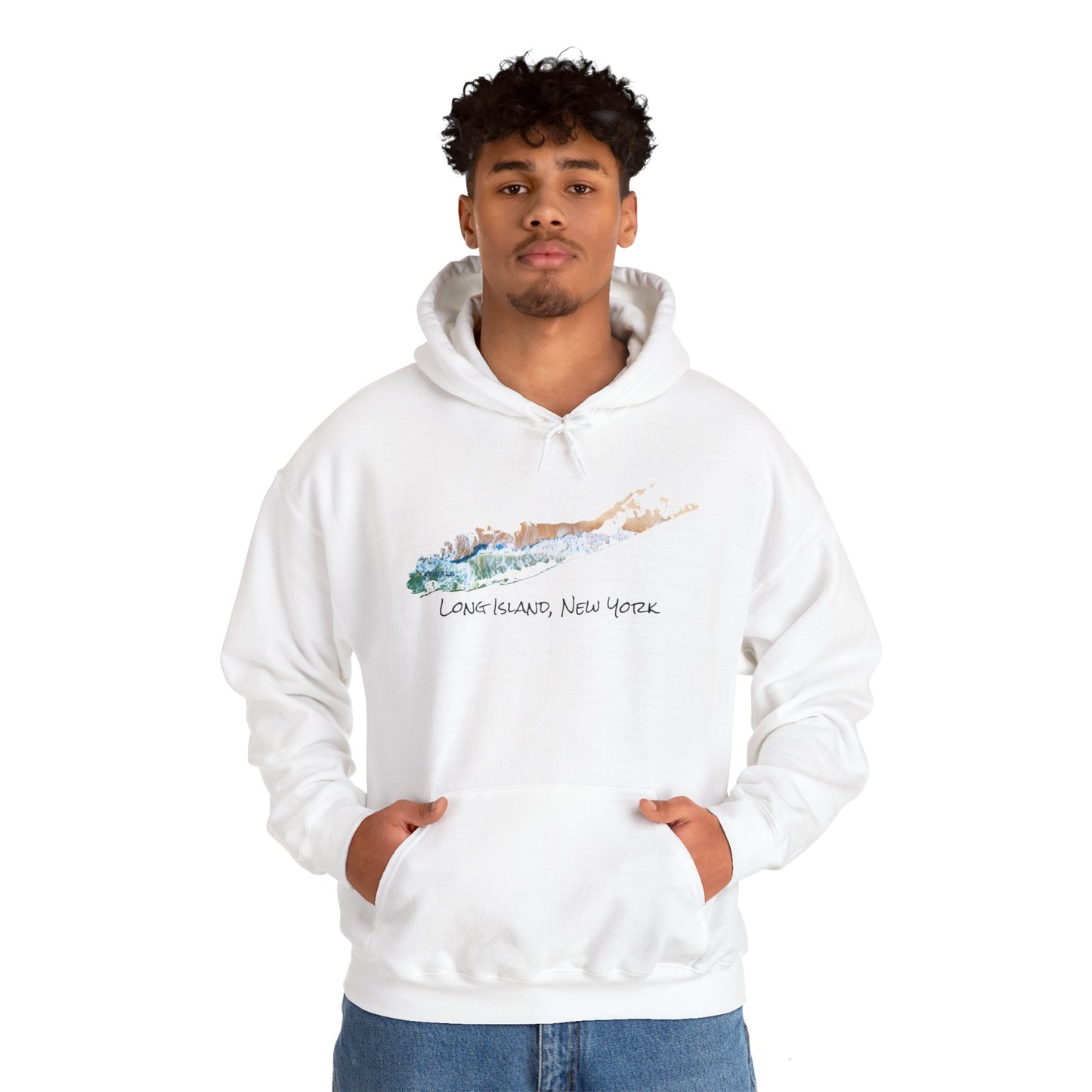 Unisex Hooded Sweatshirt - Sand & Sea