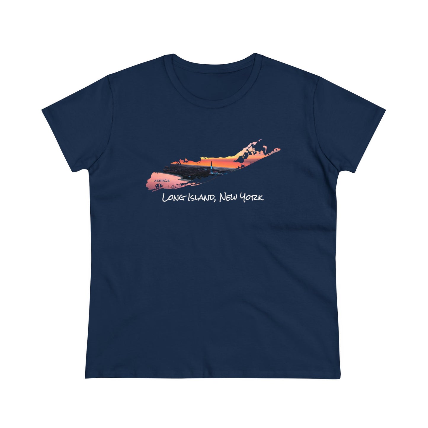 Women's Cotton Tee - Fire Island Lighthouse