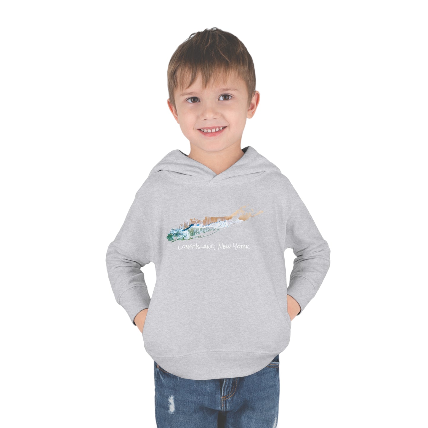 Toddler Pullover Fleece Hoodie - Sand & Sea