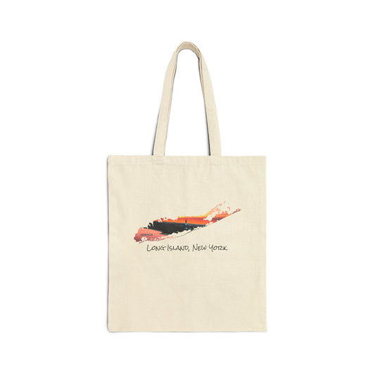 Cotton Canvas Tote Bag - Fire Island Lighthouse