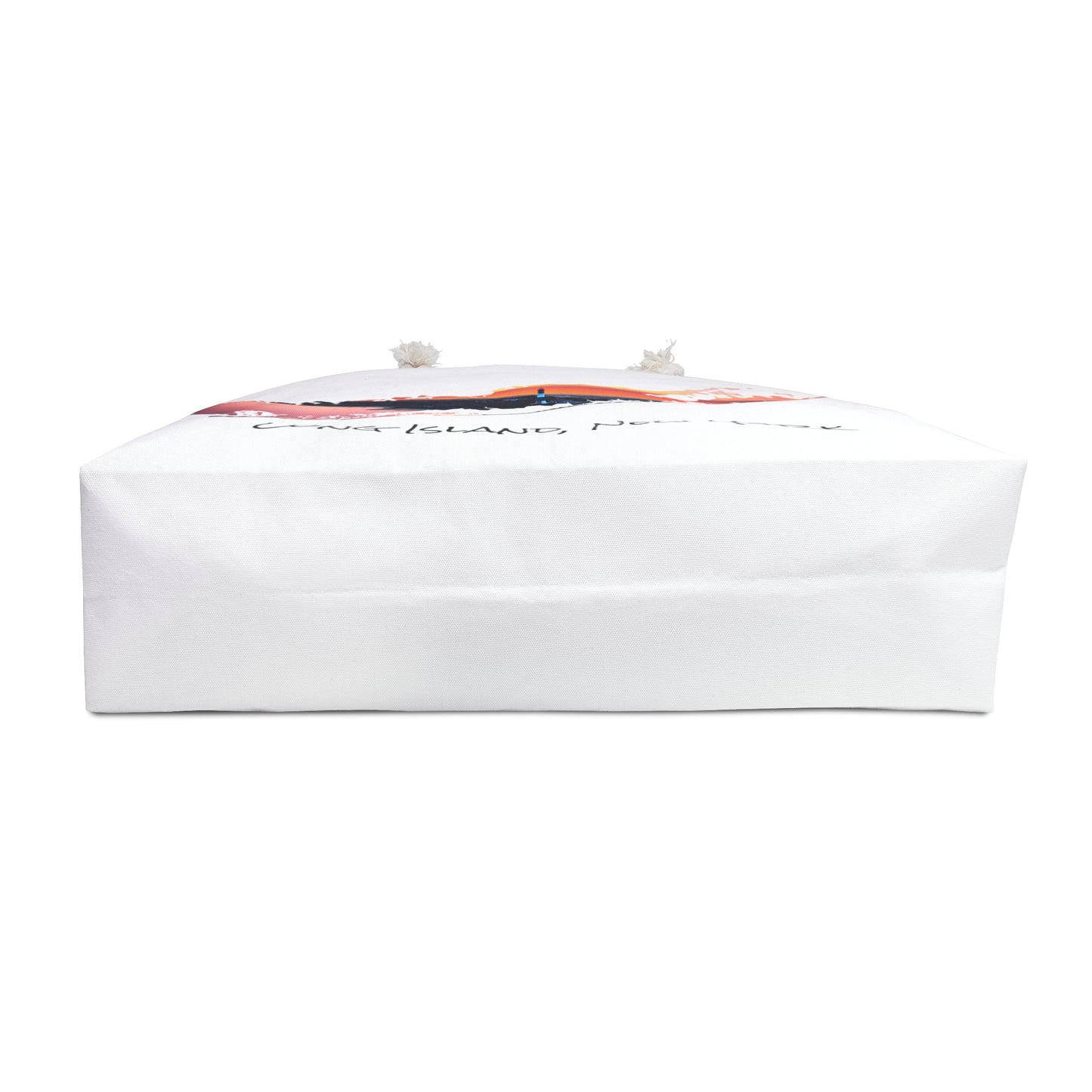 Weekender Rope Bag White - Fire Island Lighthouse