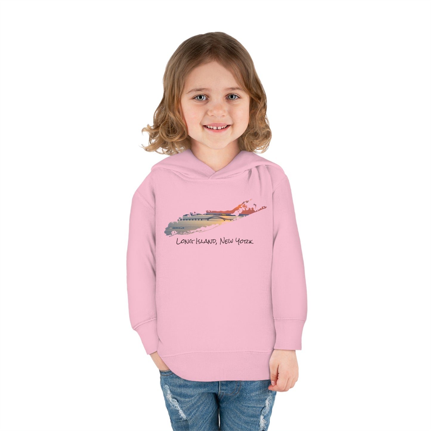 Toddler Pullover Fleece Hoodie - Great South Bay Bridge