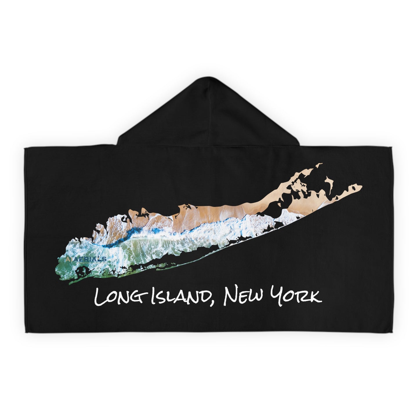 Youth Hooded Towel Black - Sand & Sea